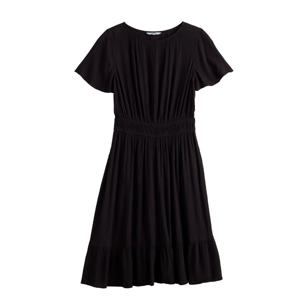 Croft & Barrow Black Midi Dress